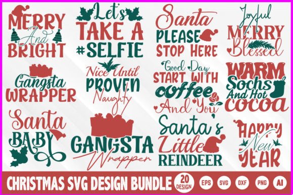 Christmas SVG T-shirt Design Bundle Review