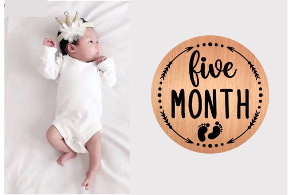 Five Month Baby Milestone SVG Design Review