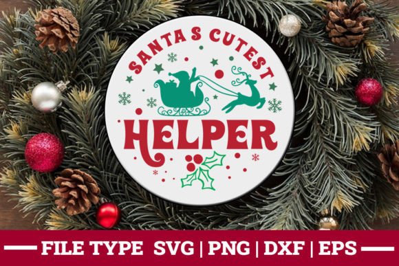 Santa s Cutest Helper - Christmas SVG Review