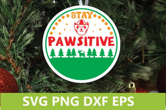 Stay Pawsitive Christmas Pet SVG Review