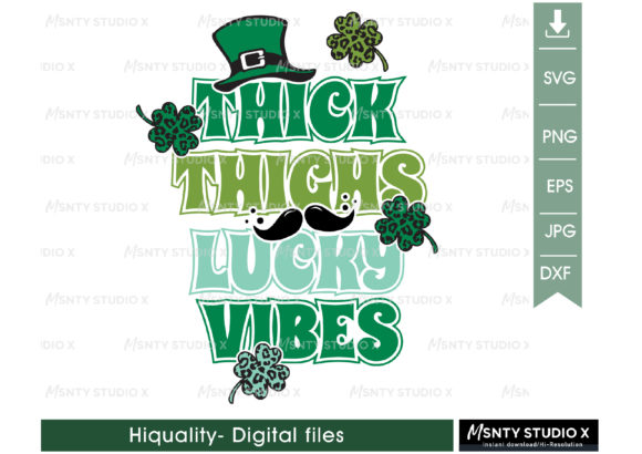 Thick Thighs Lucky Vibes SVG Review