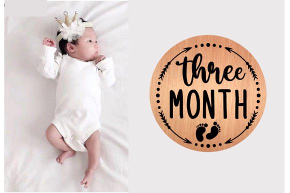 Three M0nth Baby Milestone SVG Design Review