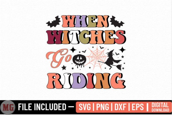 When Witches Go Riding - Halloween SVG Review